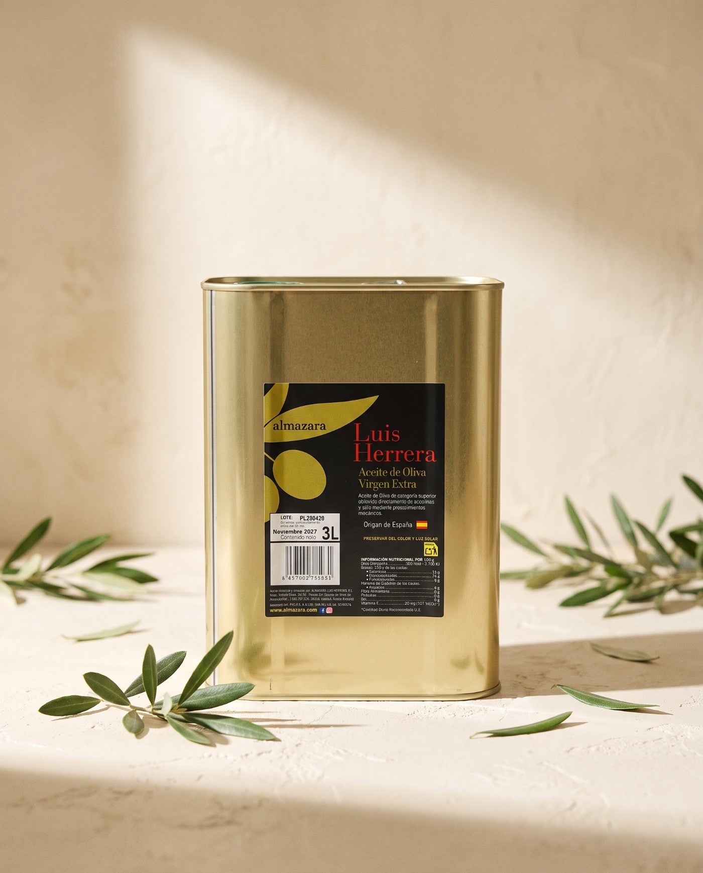 Natives Olivenöl Extra — Ernte 2025 — 3 Liter (Blech)